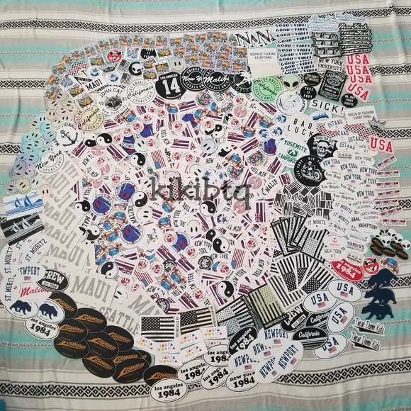Brandy Melville Accessories - Brandy Melville sticker bundle + bracelet